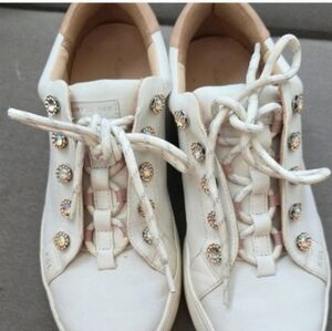 Kurt Geiger White Embellished Women's Sneakers